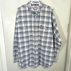 Cinch Men's Black and White Plaid Shirt Size XL